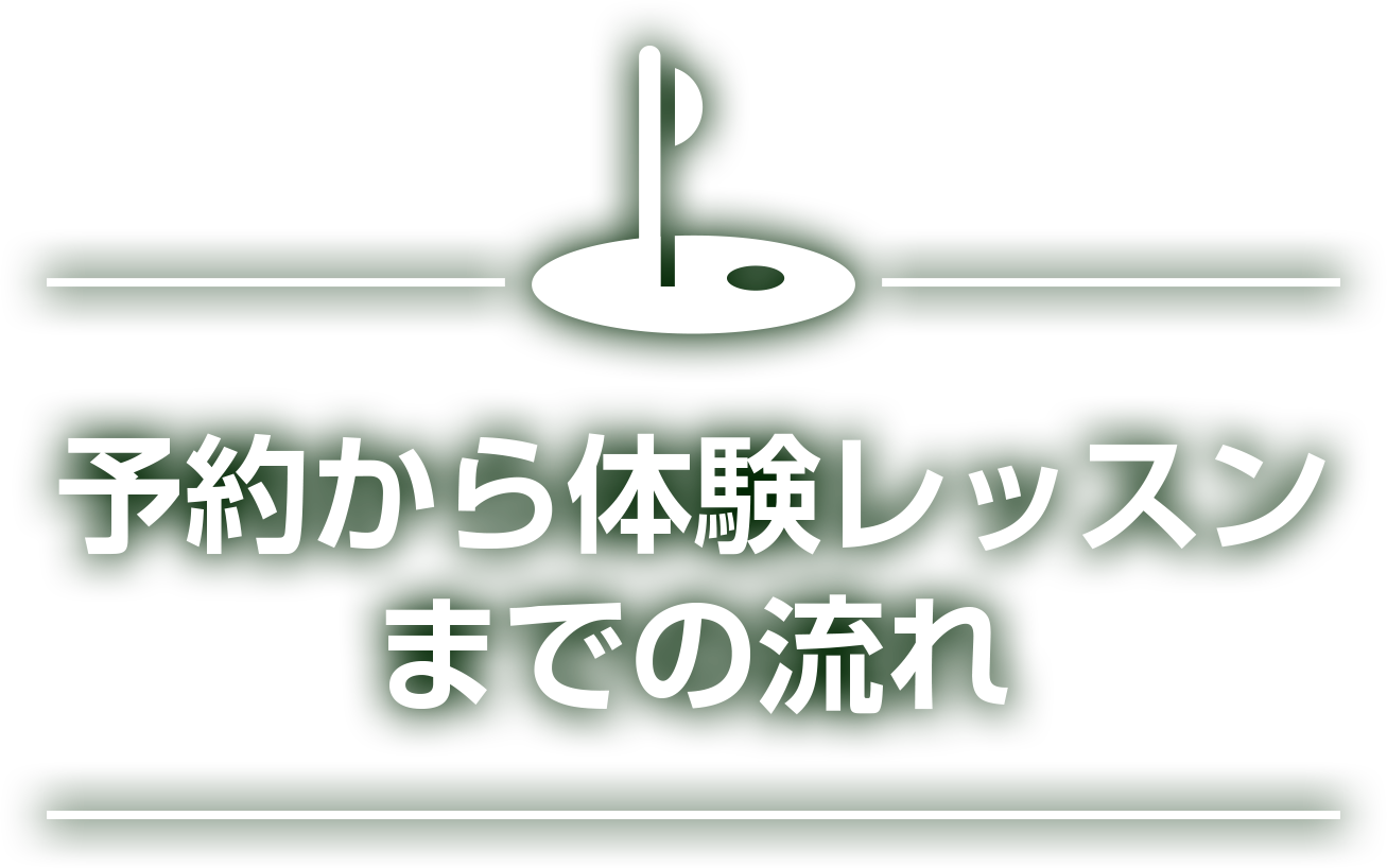 予約から体験レッスンまでの流れ